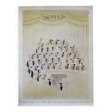 Exhibition poster Sempé 1987