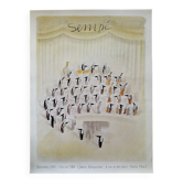 Exhibition poster Sempé 1987