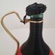 Vintage black and fushia scoubidou bottle