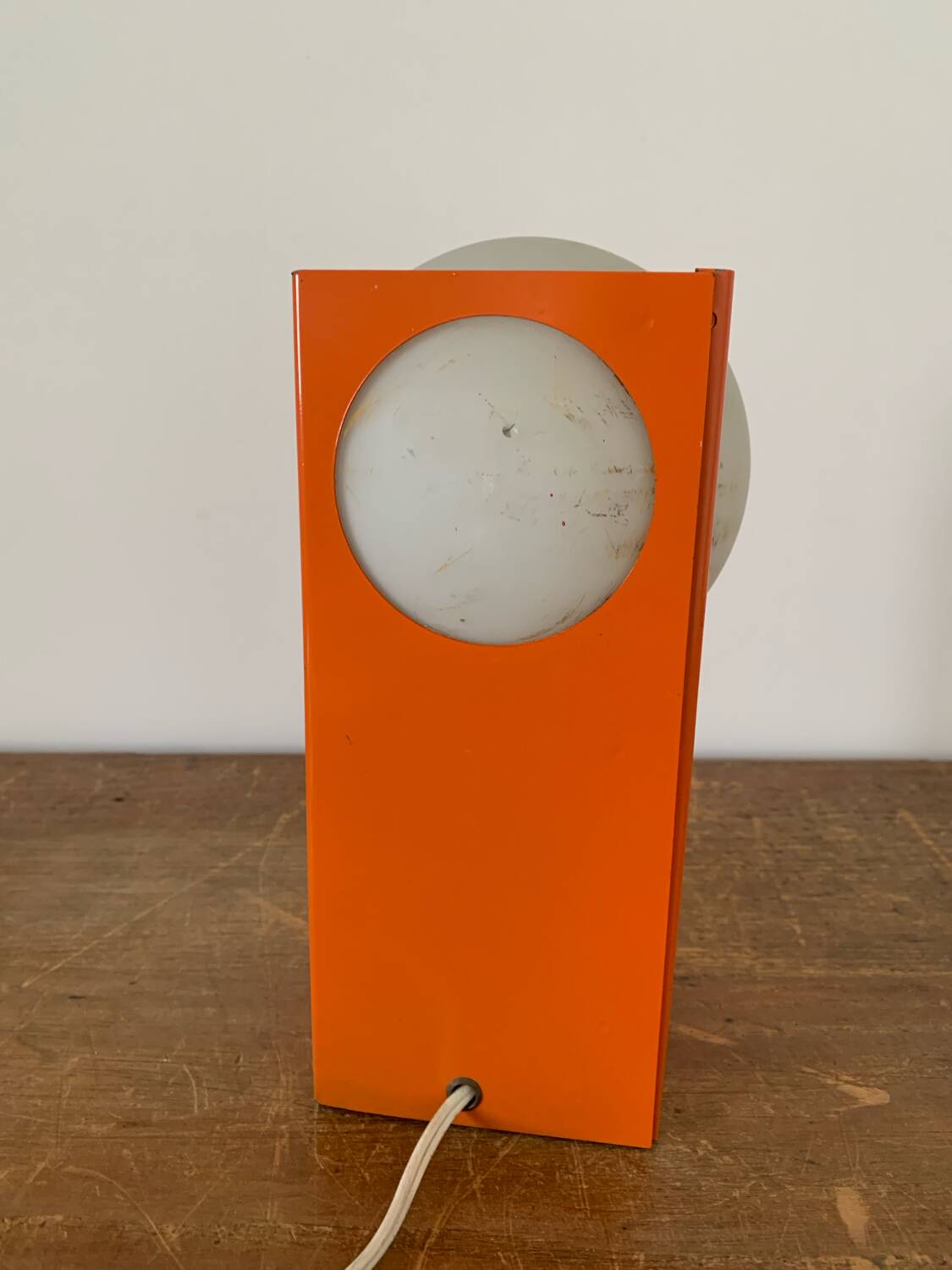 Orange Lamp Vintage Design Circa 1970 Space Age