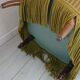 Toad armchair with green fringes