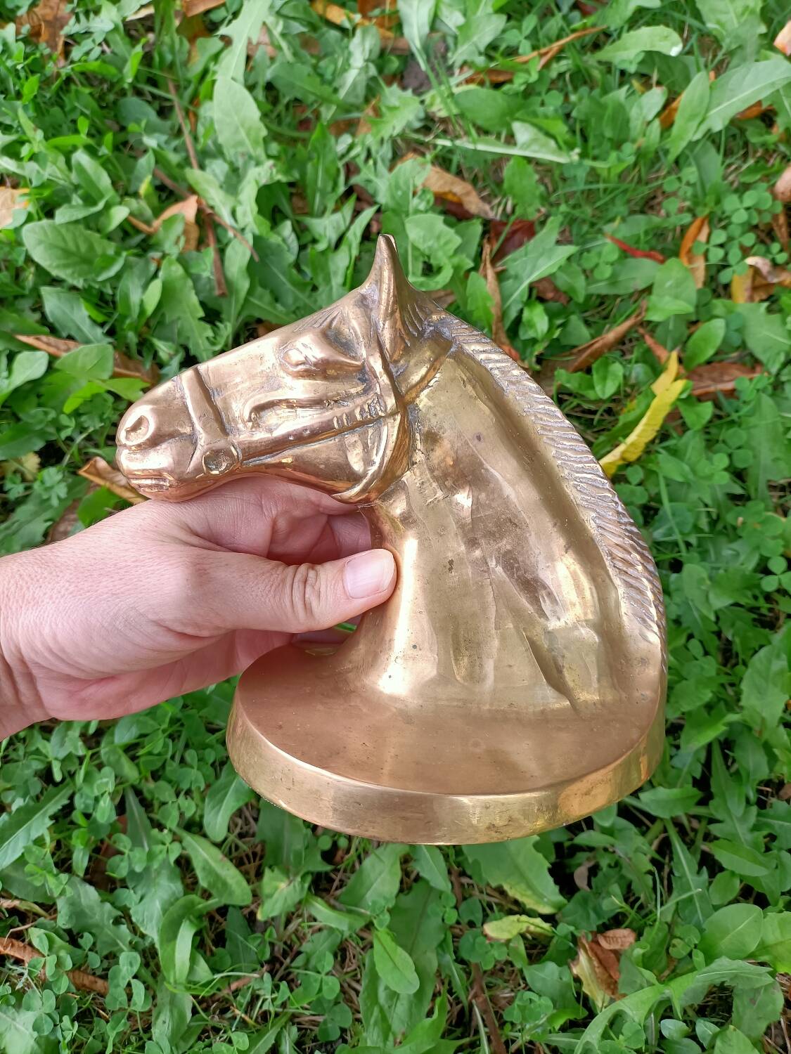 Serres Livres Laiton Cheval Vintage