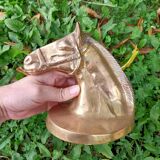 Serres Livres Laiton Cheval Vintage