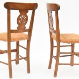 Series of 6 mulched chairs