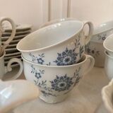 Service thé « Fleurs bleues » porcelaine Allemande