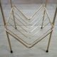 Magazine rack with 2 shelves and lighting from the 50s/60s