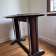 Vintage wooden and metal table – bistro/workshop style
