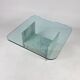 Vintage italian marble and glass coffee table, 1970s