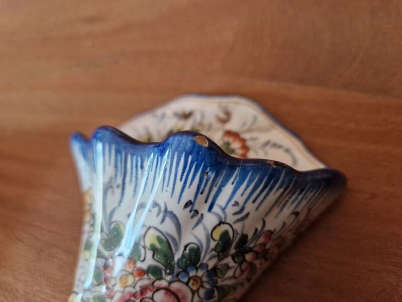 Pair of bouquet holders in Nevers earthenware - By Amand Hiver