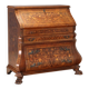 Dutch style desk with floral inlays