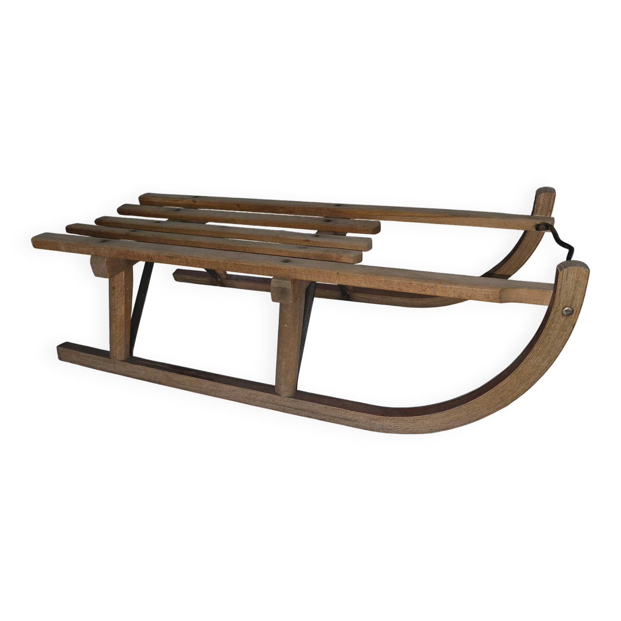 Vintage wooden sled