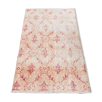 Handmade vintage Oushak rug