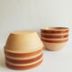 Set de 6 bols en gres Gien france vintage