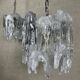 2x vintage Mazzega 'melting glass' chandeliers – Murano