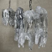 2x lustres vintage Mazzega en 'verre fondu' – Murano