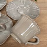 Set of 3 cups and subcups