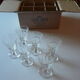 Service de six verres à pied de la cristallerie "Saint Louis"