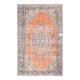 6x9 Orange & Blue Turkish Vintage Rug, 174x279Cm