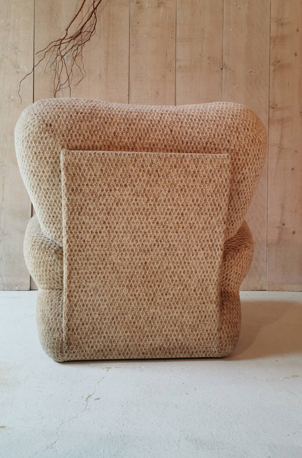 Tweed armchair