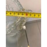 Contemporary handmade multicolors murano glass style vase