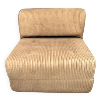 Vintage 70s corduroy armchair