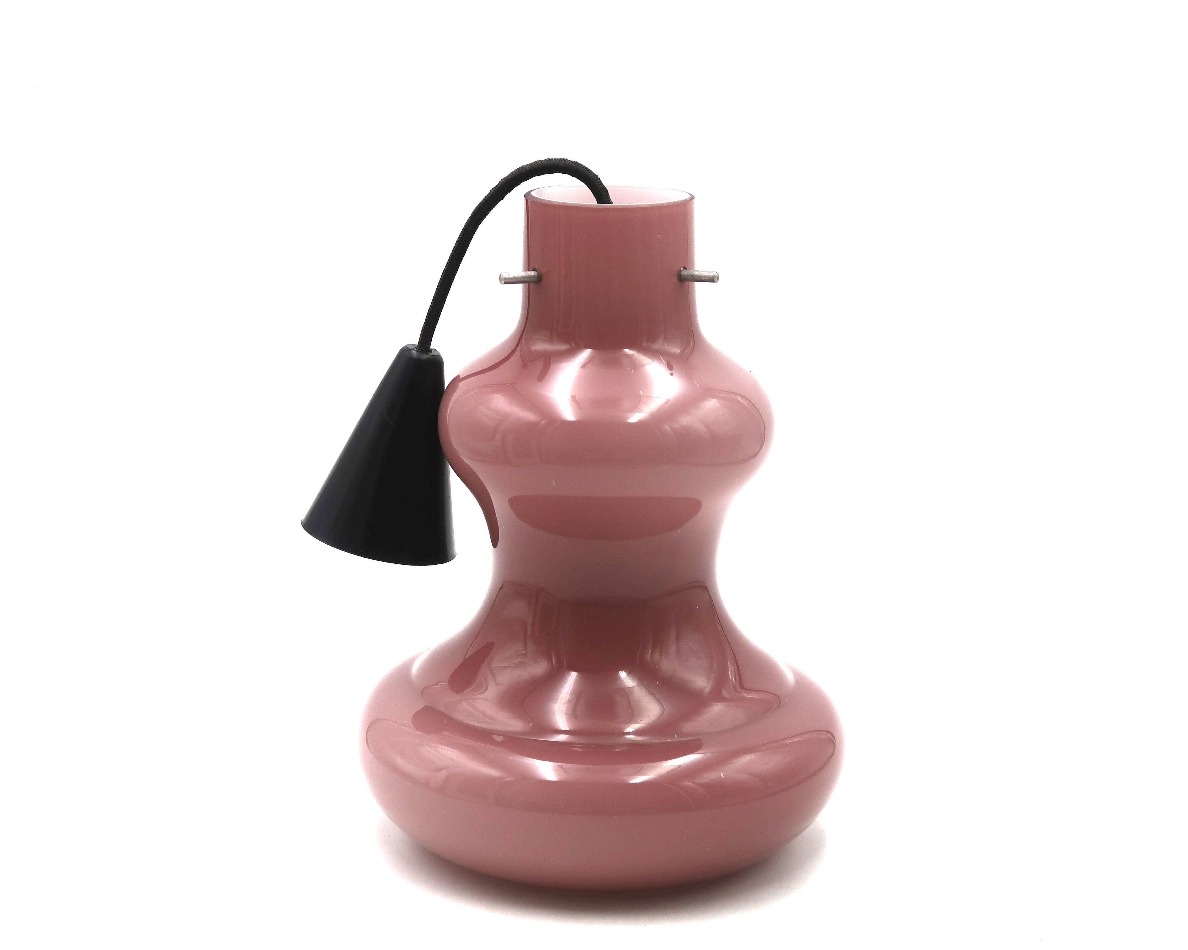 Suspension Vistosi Targetti Sankey by Massimo Vignelli Murano glass violet