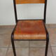 Lot de 4 chaises d'école Mullca 510 vintage