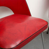 Pair of chairs in red 1950