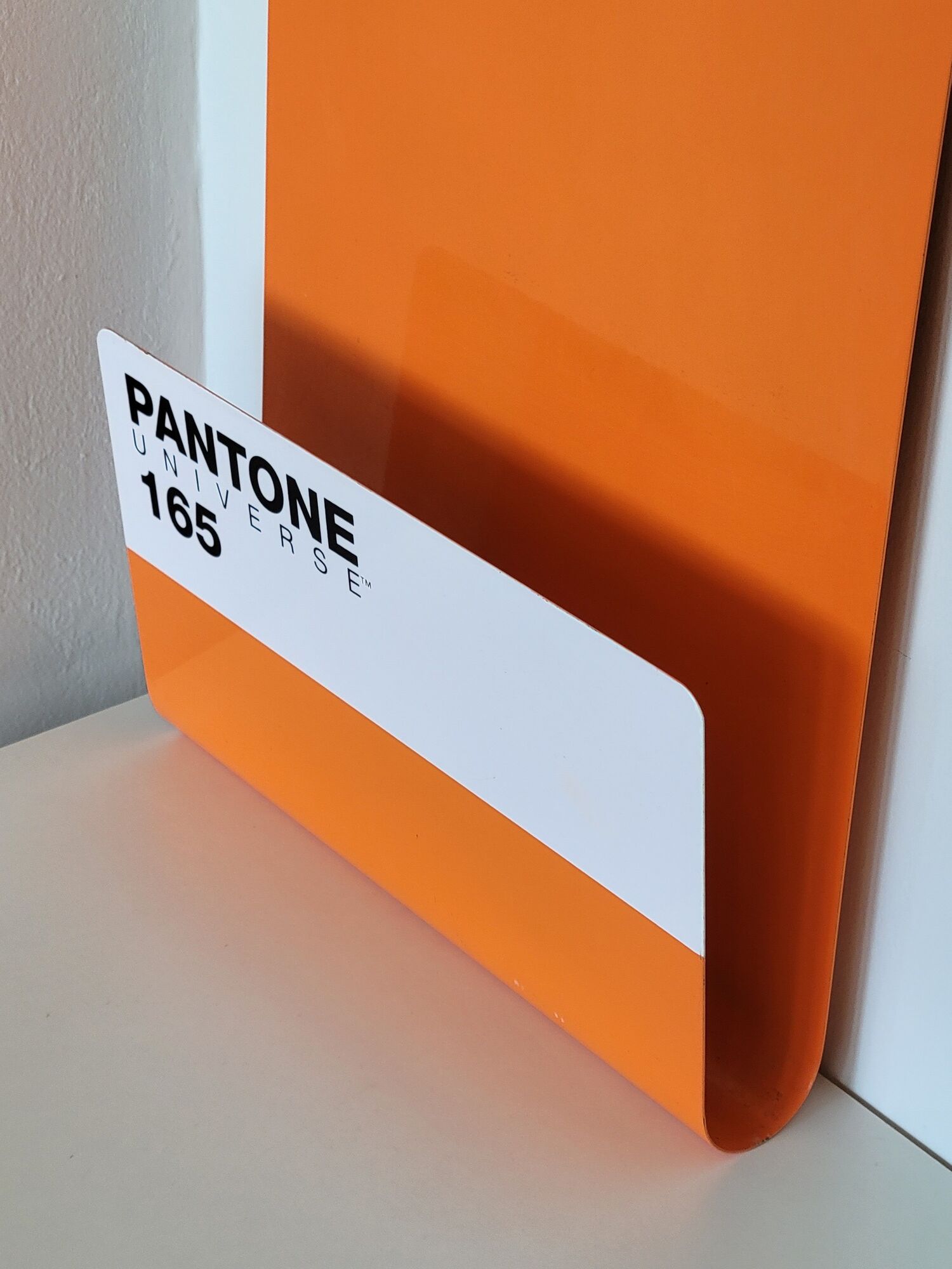 Wall magazine door design metal orange pantone wallstore 165 vitamin c
