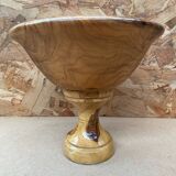 Antique Vintage Turned Wood Centerpiece Cup