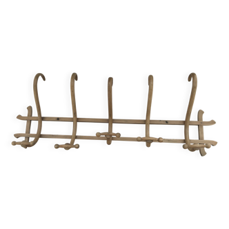 Porte manteau mural en bois courbé signé Thonet 2