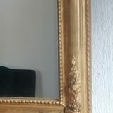 Large golden mirror. 19th