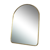 Arch gilded brass mirror