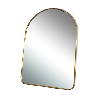 Miroir laiton doré arche 70x50cm