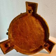 Bougeoir tripode en bronze " cerf " XIXe vennerie