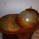 Desserte bar mappemonde globe terrestre  roulette vintage