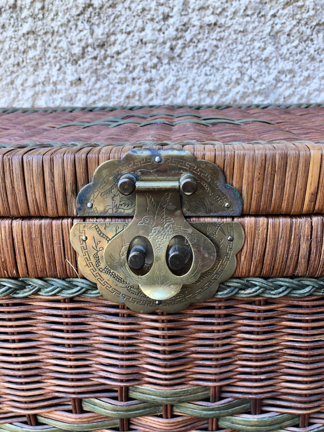 Vintage wicker chest