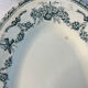Grand plat ovale en terre de fer 41x27cm