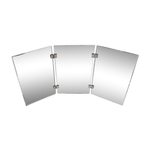 miroir triptyque biseauté