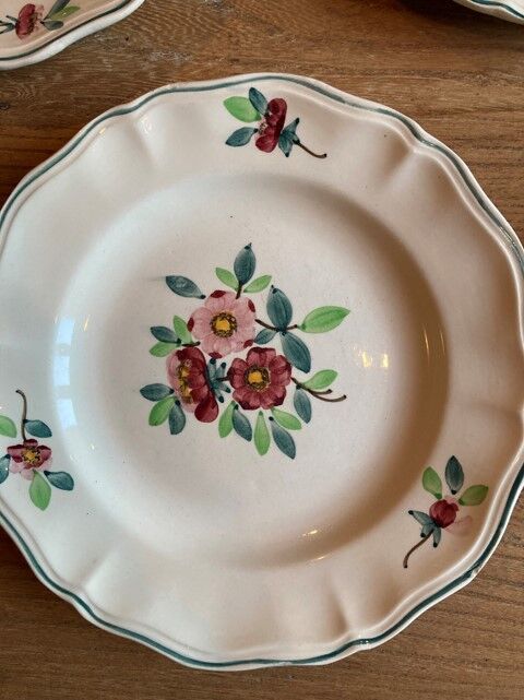 6 plates Sarreguemines Amazonas