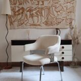 Fauteuil bureau chrome 70's