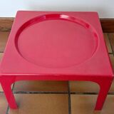 Red table OZOO. Marc Berthier for Prisunic. 1970