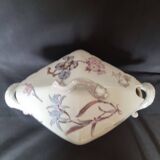 Antique porcelain tureen "Vieux Paris", 19th century, with shaped handles