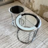 Trio of 70s chrome consoles