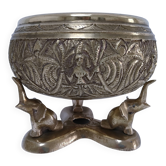 Solid brass elephant pocket emptier from the 80s