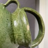 Green terracotta jar
