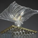Art Deco style floor lamp made in the 70s in Murano glass