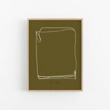 Framed abstract giclee art print 50x70cm