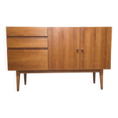 Walnut enfilade 1970 vintage design