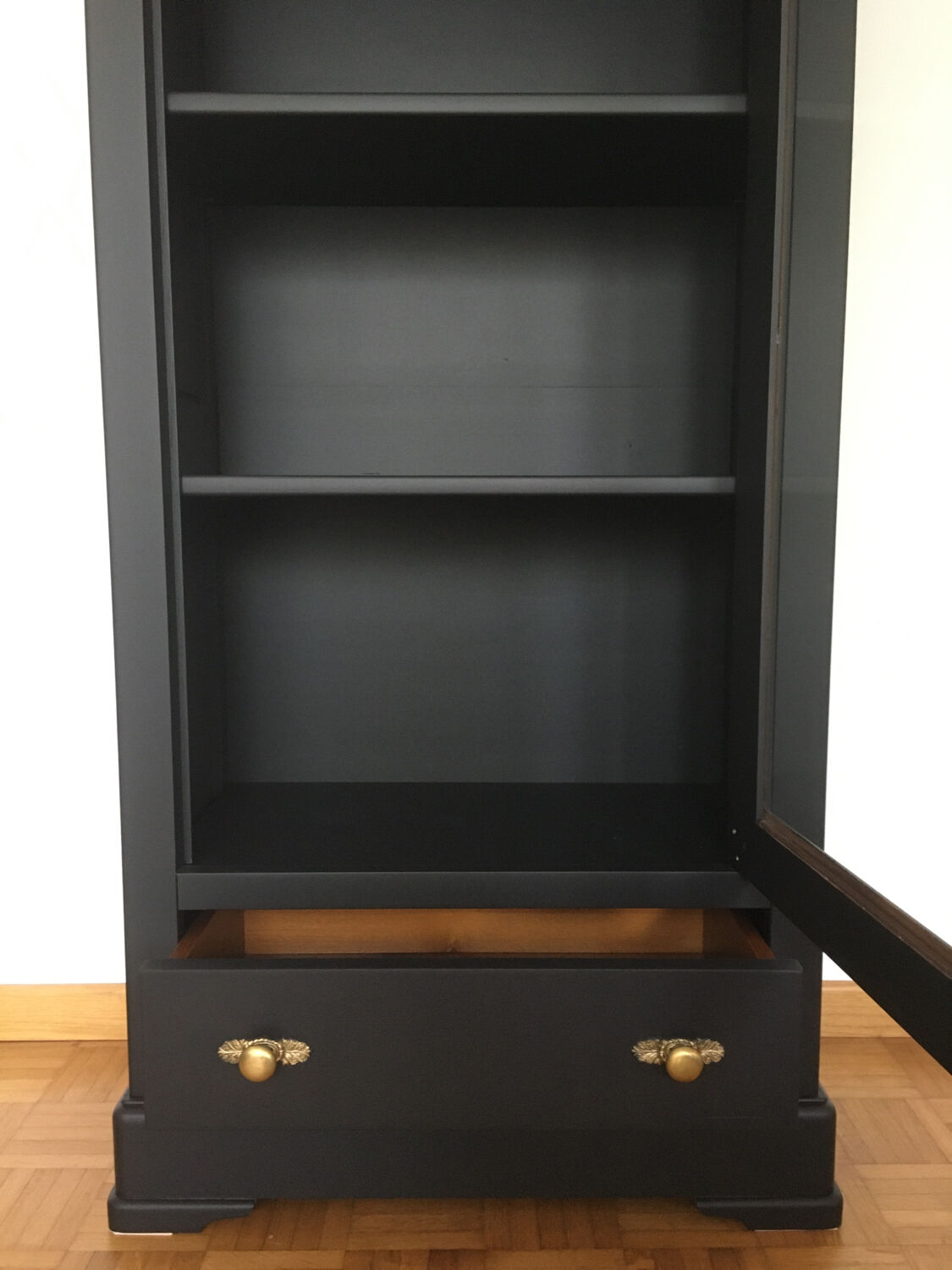 Black restyled vintage bookcase